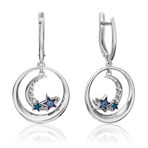 

Серьги из серебра с эмалью PLATINA jewelry 02-4742-00-000-0200-69_0, 02-4742-00-000-0200-69_0