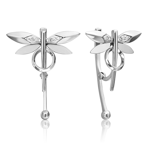 

Серьги из белого золота с бриллиантом PLATINA jewelry 02-4809-00-101-1120_0, 02-4809-00-101-1120_0