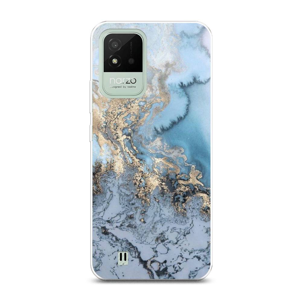

Чехол Awog на Realme Narzo 50i "Морозная лавина синяя", Разноцветный, 2510050-3