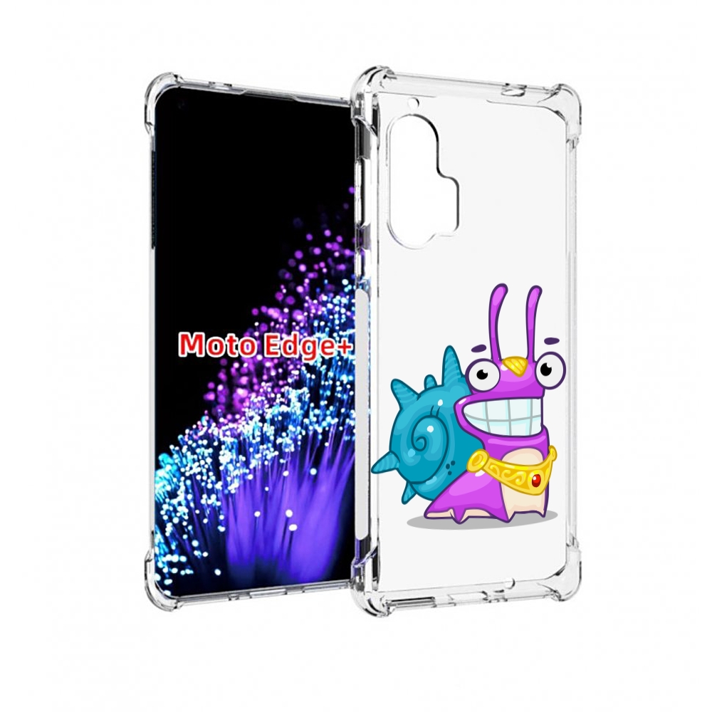 

Чехол MyPads улитка-принц для Motorola Edge+ Plus, Прозрачный, Tocco
