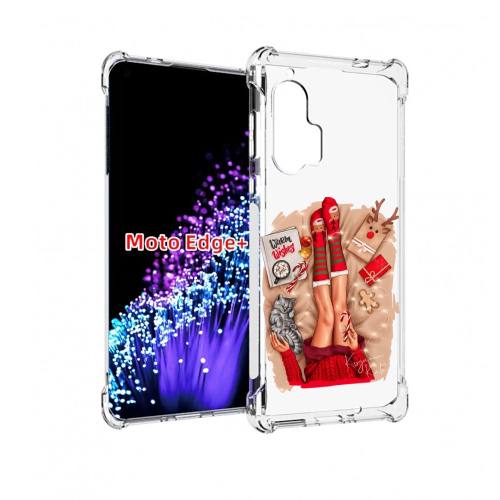 

Чехол MyPads уютный-арт женский для Motorola Edge+ Plus, Прозрачный, Tocco