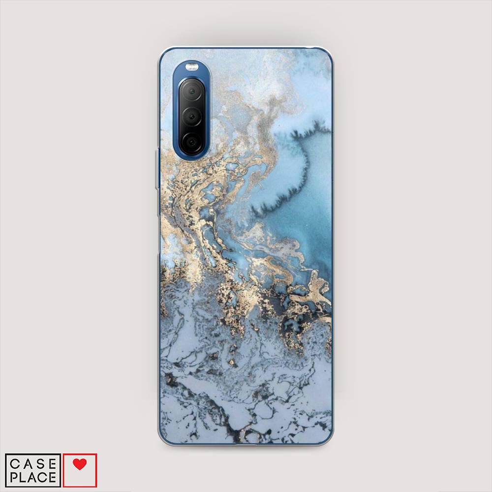 

Чехол Awog на Sony Xperia 10 II "Морозная лавина синяя", 54650-3
