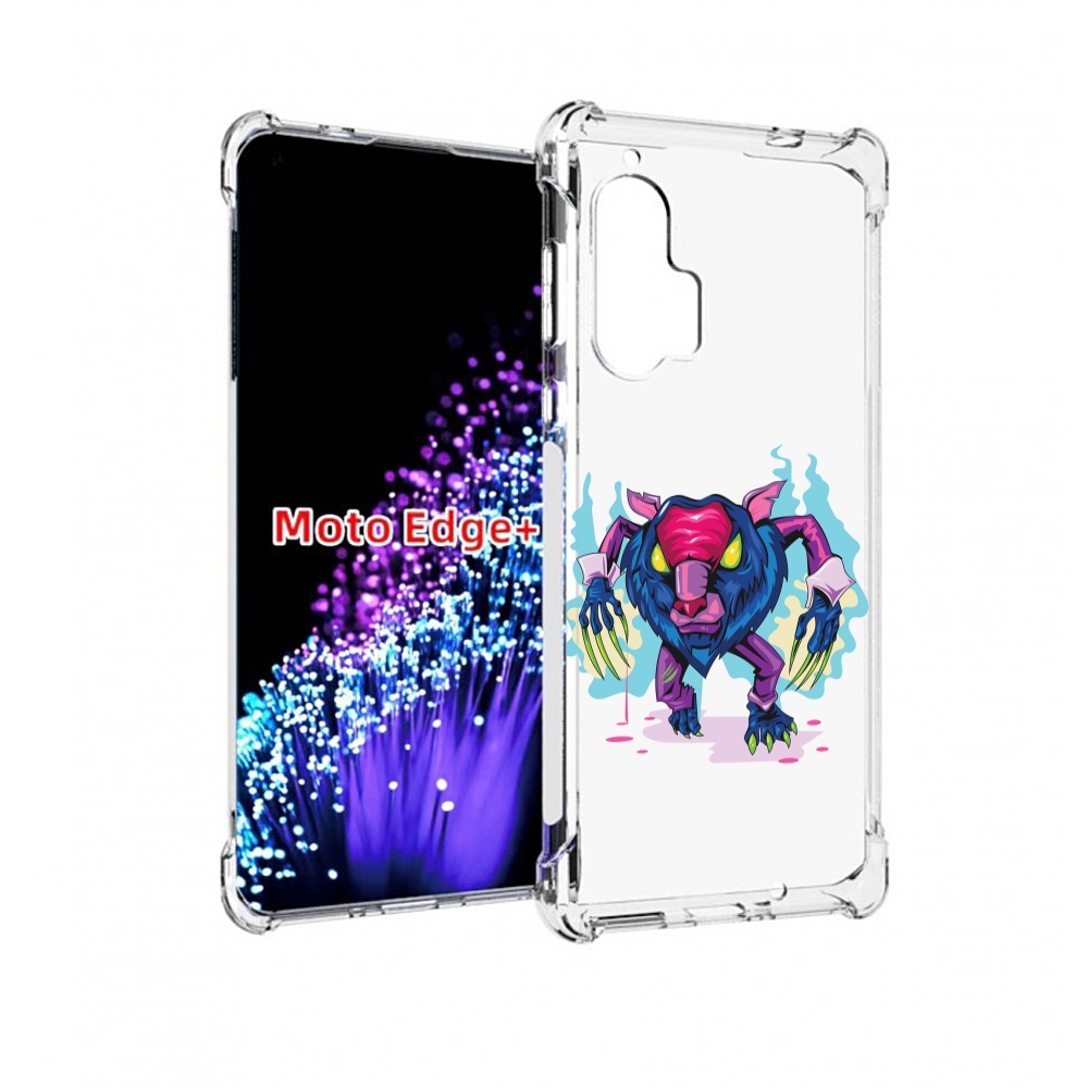 

Чехол MyPads фиолетовая-россомаха для Motorola Edge+ Plus, Прозрачный, Tocco