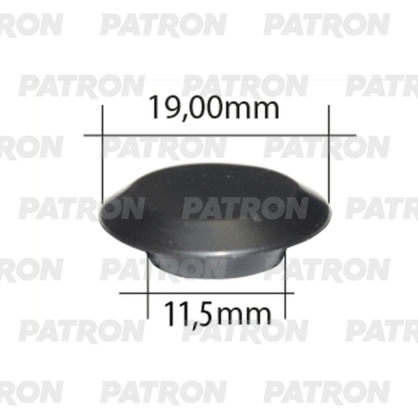 PATRON P37-2818T Заглушка пластиковая универсальная диаметр 18,5 x 11,5  10шт