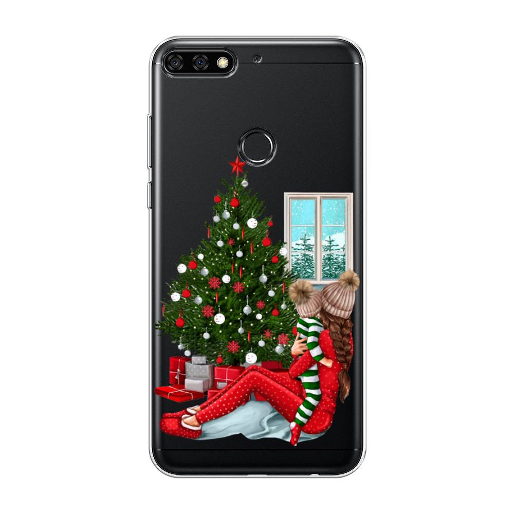 

Чехол на Huawei Y7 Prime 2018/Nova 2 Lite/Honor 7C Pro "Новый год с мамой", Красный;зеленый;голубой, 66450-6