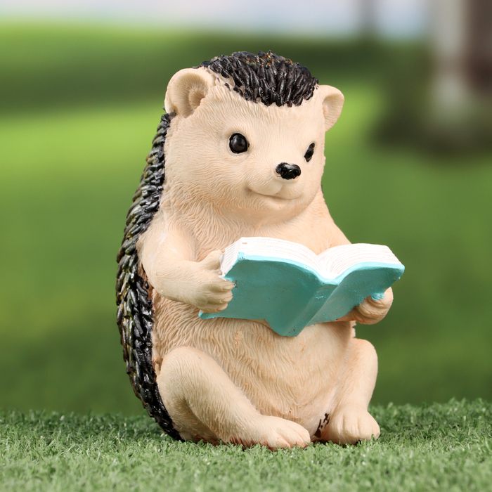 

Садовая фигура TAKE IT EASY Ёжик читает книжку 10383422 10х9х14см, Бежевый