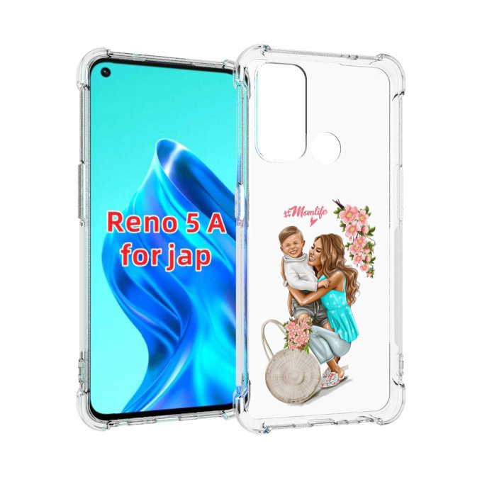 

Чехол MyPads Momlife для Oppo Reno 5A, Прозрачный, Tocco