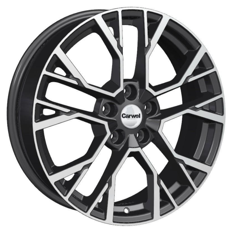 

Диск Carwel Камак 1810 Chery Tiggo 4/7 Pro/Exeed LX/Omoda C5 7,0x18 5/108 ET33 d-60,1 ABT, Черный;серебристый