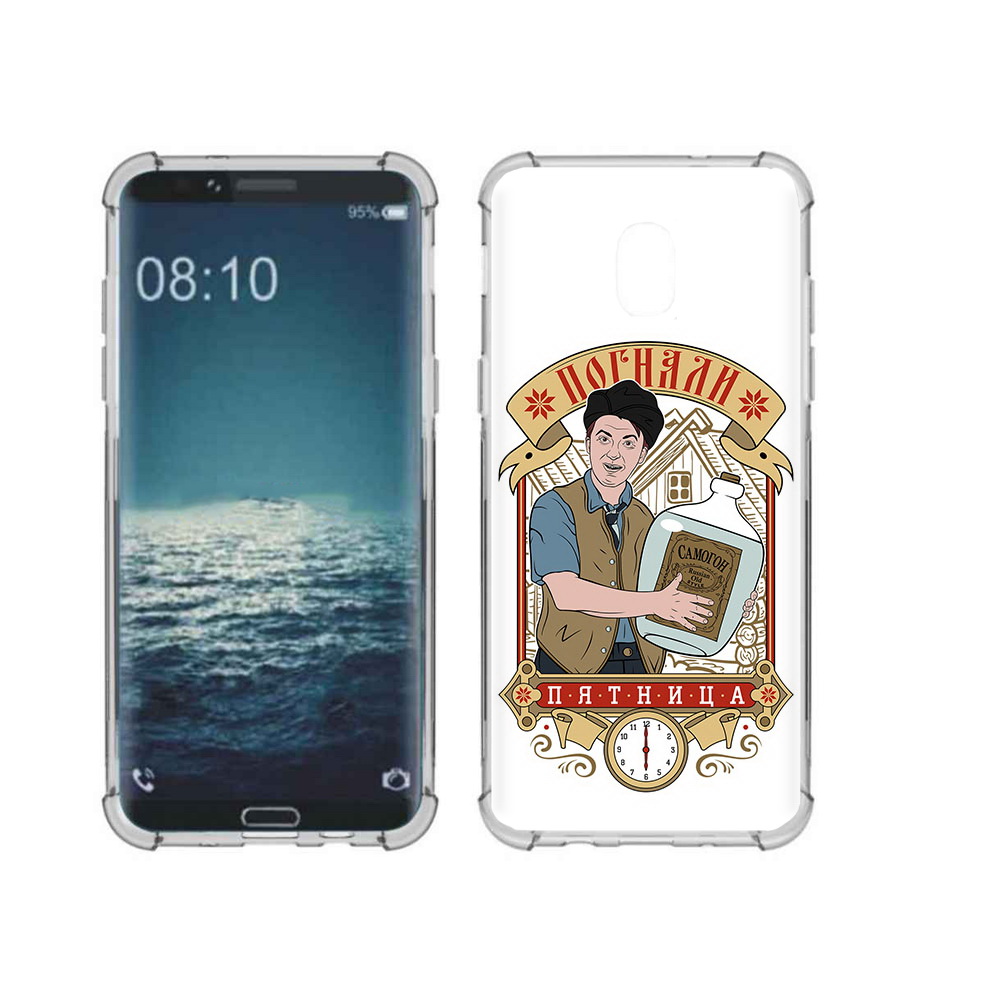 

Чехол MyPads Tocco для Samsung Galaxy J3 Погнали пятница (PT226926.574.137), Прозрачный, Tocco