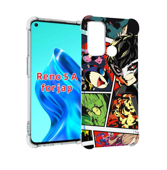 

Чехол MyPads Persona 5 art для Oppo Reno 5A, Прозрачный, Tocco