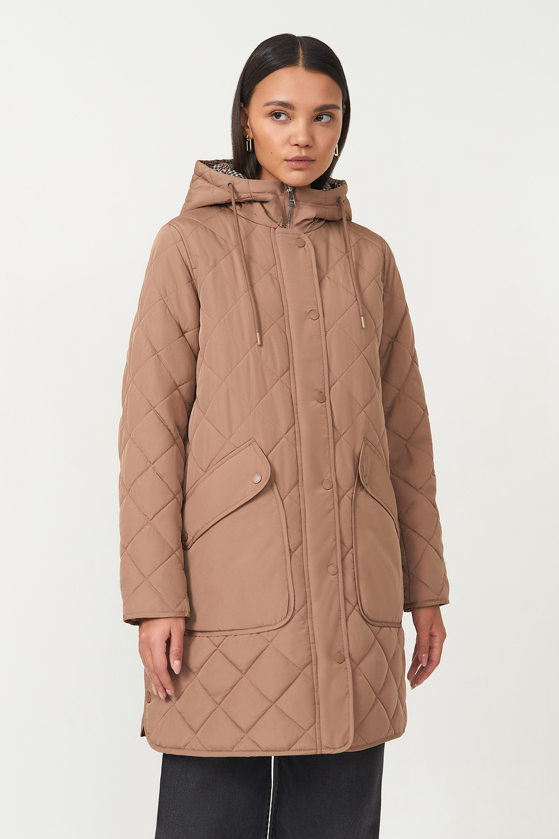 Пальто женское Baon B0523511 бежевое XXL