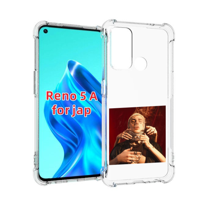 

Чехол MyPads Slime face для Oppo Reno 5A, Прозрачный, Tocco