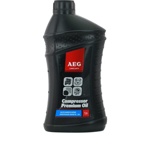 фото Aeg масло минеральное компрессорное compressor premium oil (1 л; vg-100) aeg lubricants 30