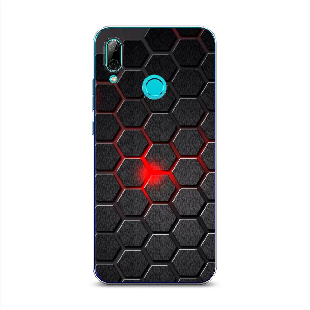 фото Чехол на honor 10 lite "соты красные" case place