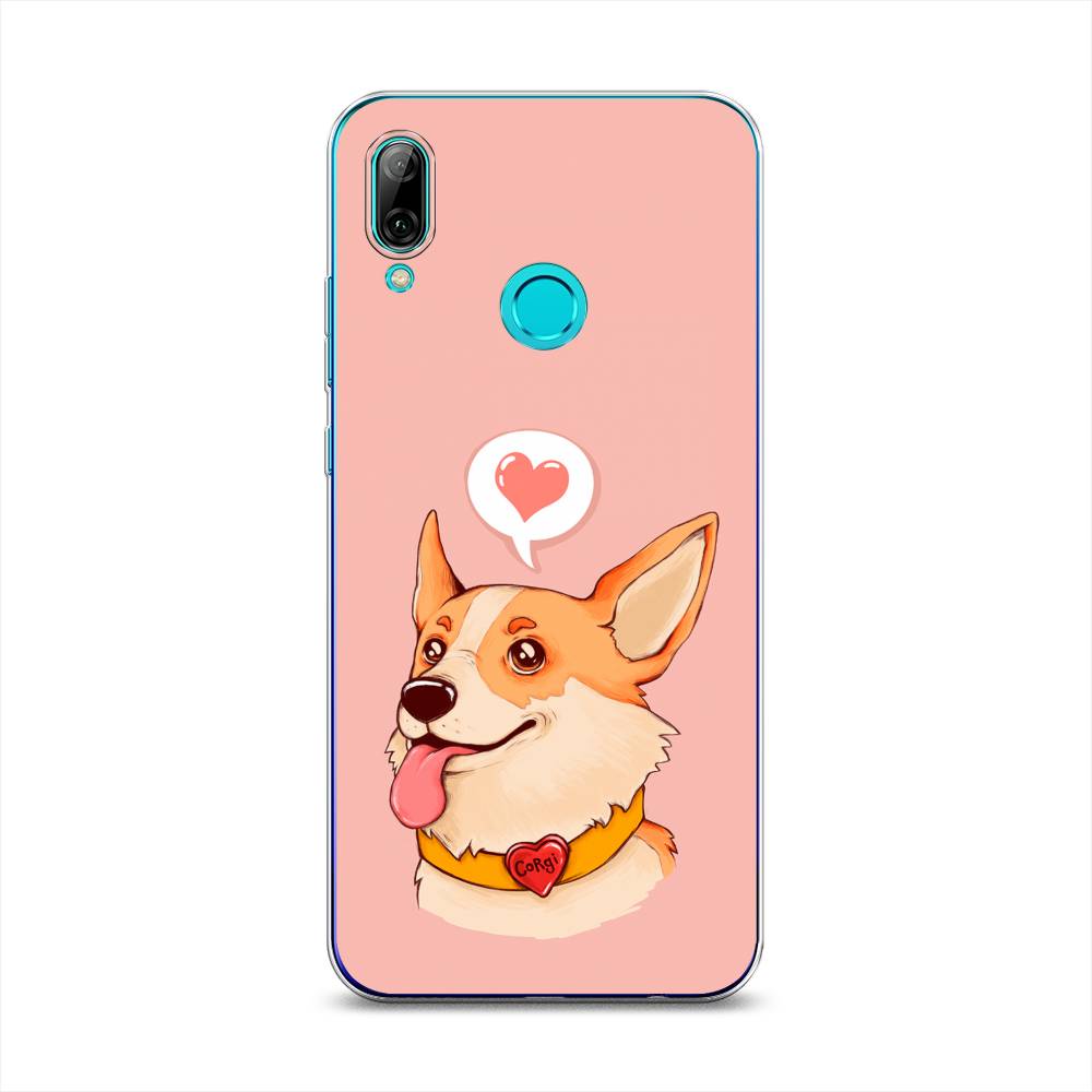 

Чехол на Honor 10 Lite "Корги язык", Розовый;коричневый, 67250-1