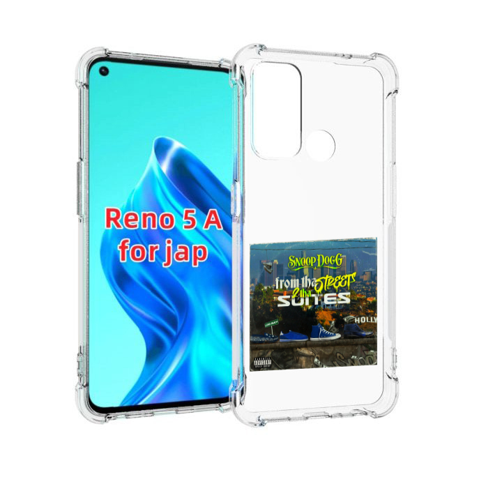 

Чехол MyPads Snoop Dogg FROM THE STREET 2 THA SUITES для Oppo Reno 5A, Прозрачный, Tocco