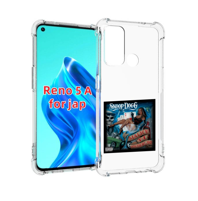 

Чехол MyPads Snoop Dogg MALICE N WONDERLAND для Oppo Reno 5A, Прозрачный, Tocco