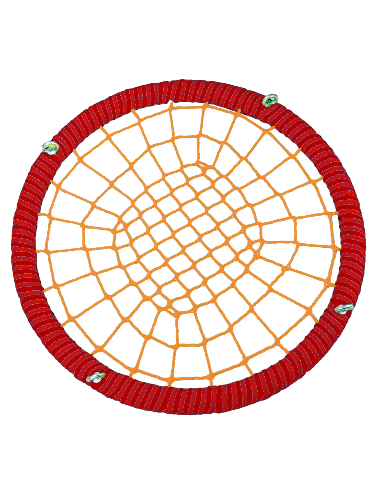 

Качели-гнездо JINN ЦП/РГ/120/102/16/8/КР-О/КГ 120x120 см красный, оранжевый, 120 круг обод 102 канат 16 и 8 рымгайки ЦП