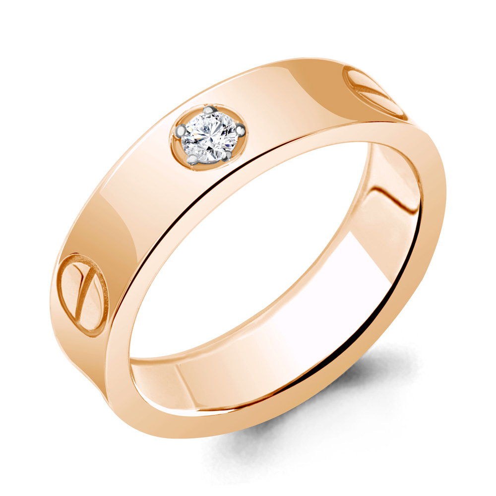 

Кольцо из красного золота с бриллиантом Aquamarine Aquamarine 964071к_585_кз р. 18, 964071к_585_кз