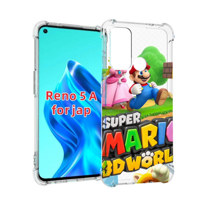 

Чехол MyPads Super Mario 3D World для Oppo Reno 5A, Прозрачный, Tocco