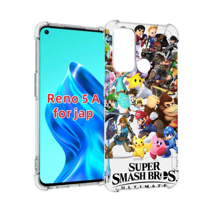 

Чехол MyPads Super Smash Bros для Oppo Reno 5A, Прозрачный, Tocco