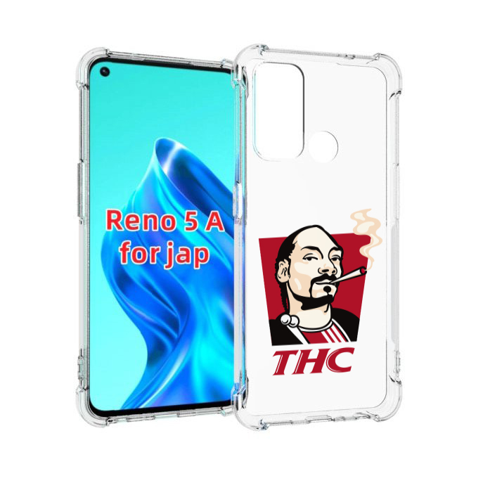 

Чехол MyPads THC для Oppo Reno 5A, Прозрачный, Tocco