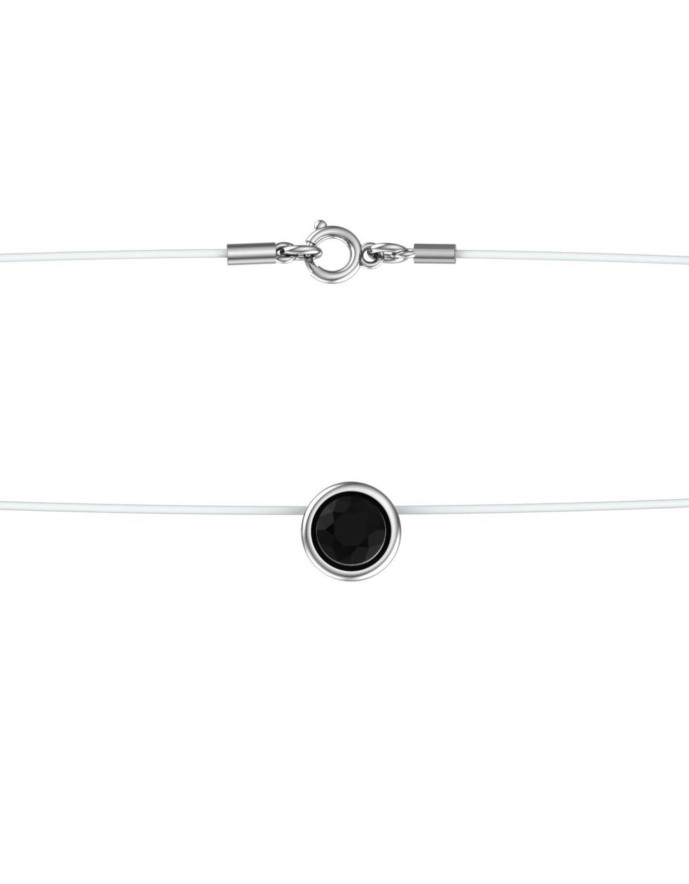 

Колье из серебра с фианитом 38 см POKROVSKY JEWELRY 0300309-10205, 0300309-10205