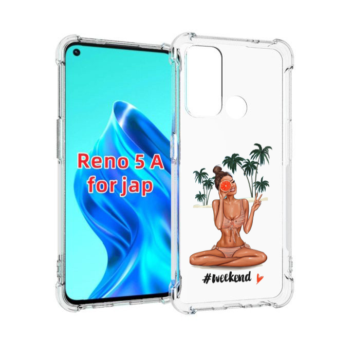 

Чехол MyPads Weekend для Oppo Reno 5A, Прозрачный, Tocco