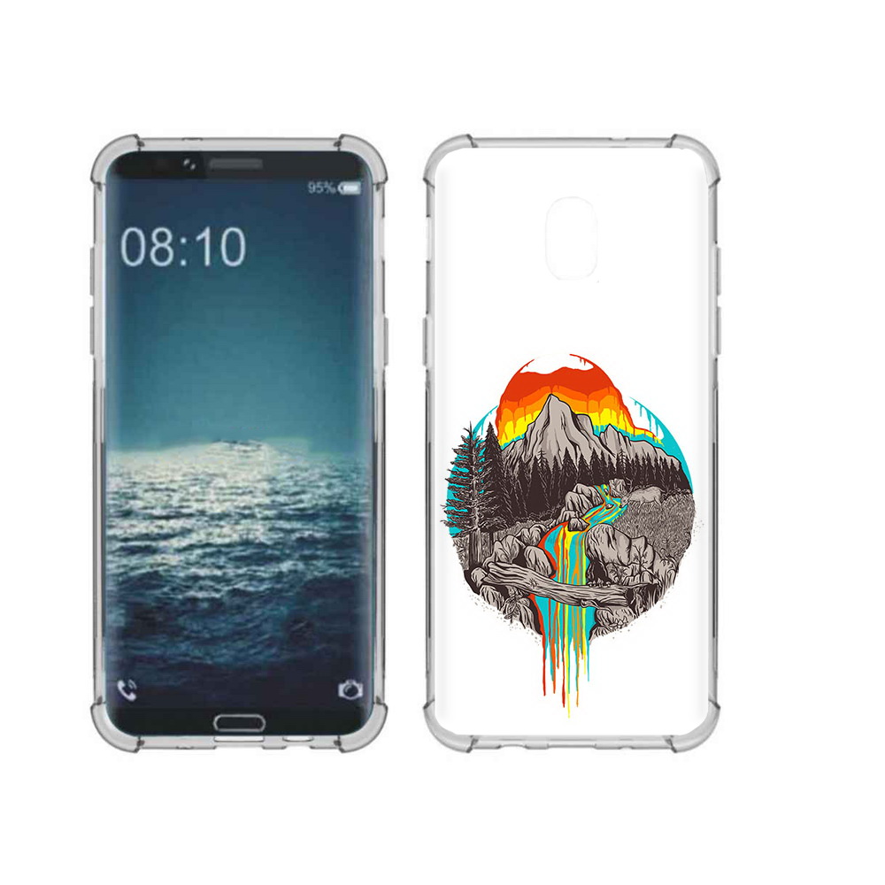 Чехол MyPads Tocco для Samsung Galaxy J3 Радужный водопад (PT226926.574.144)