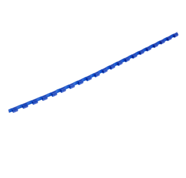 Пружины для переплета пластиковые Fellowes 6 мм. (2-20 листов) 100 шт. 21 кольцо синие.