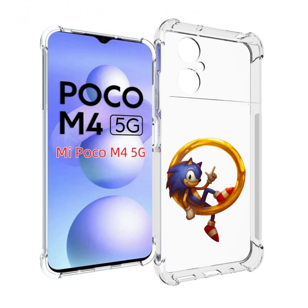 

Чехол Mypads Sonic-R Для Poco M4 5G, Прозрачный, Tocco