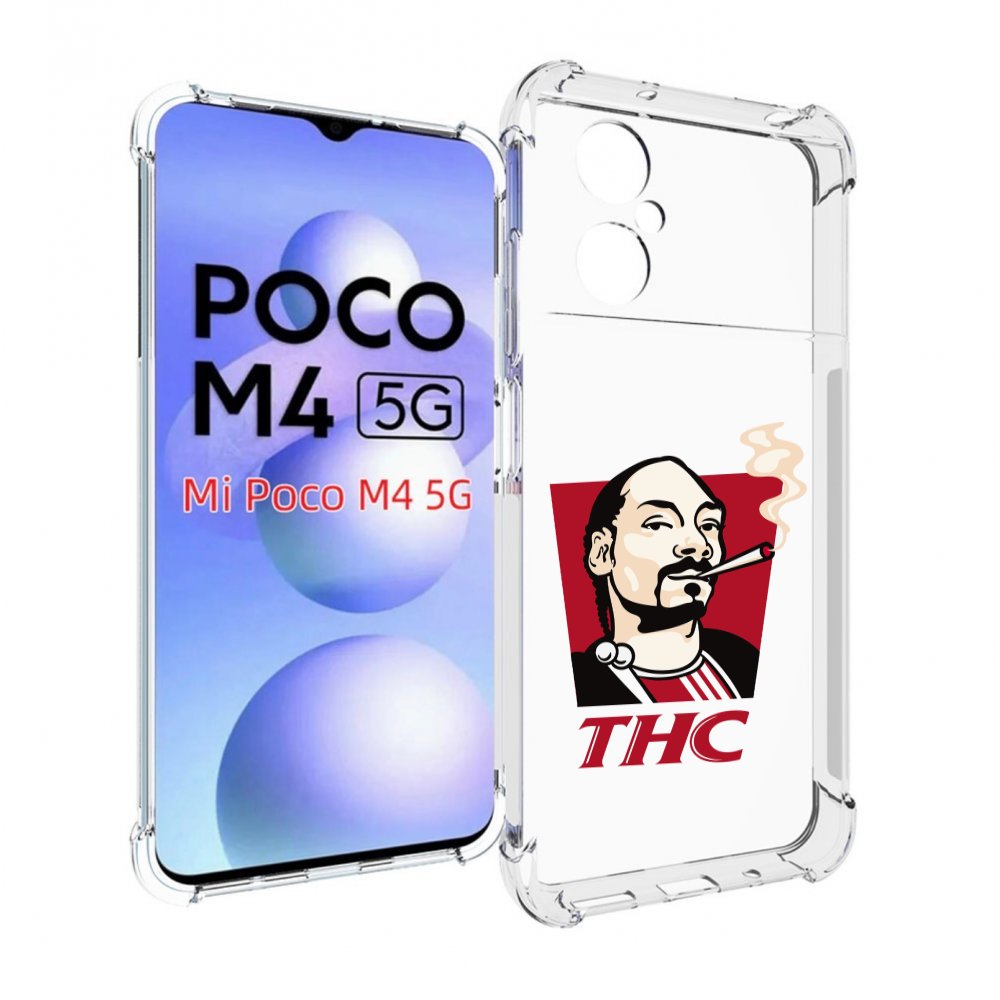 

Чехол Mypads Thc Для Poco M4 5G, Прозрачный, Tocco