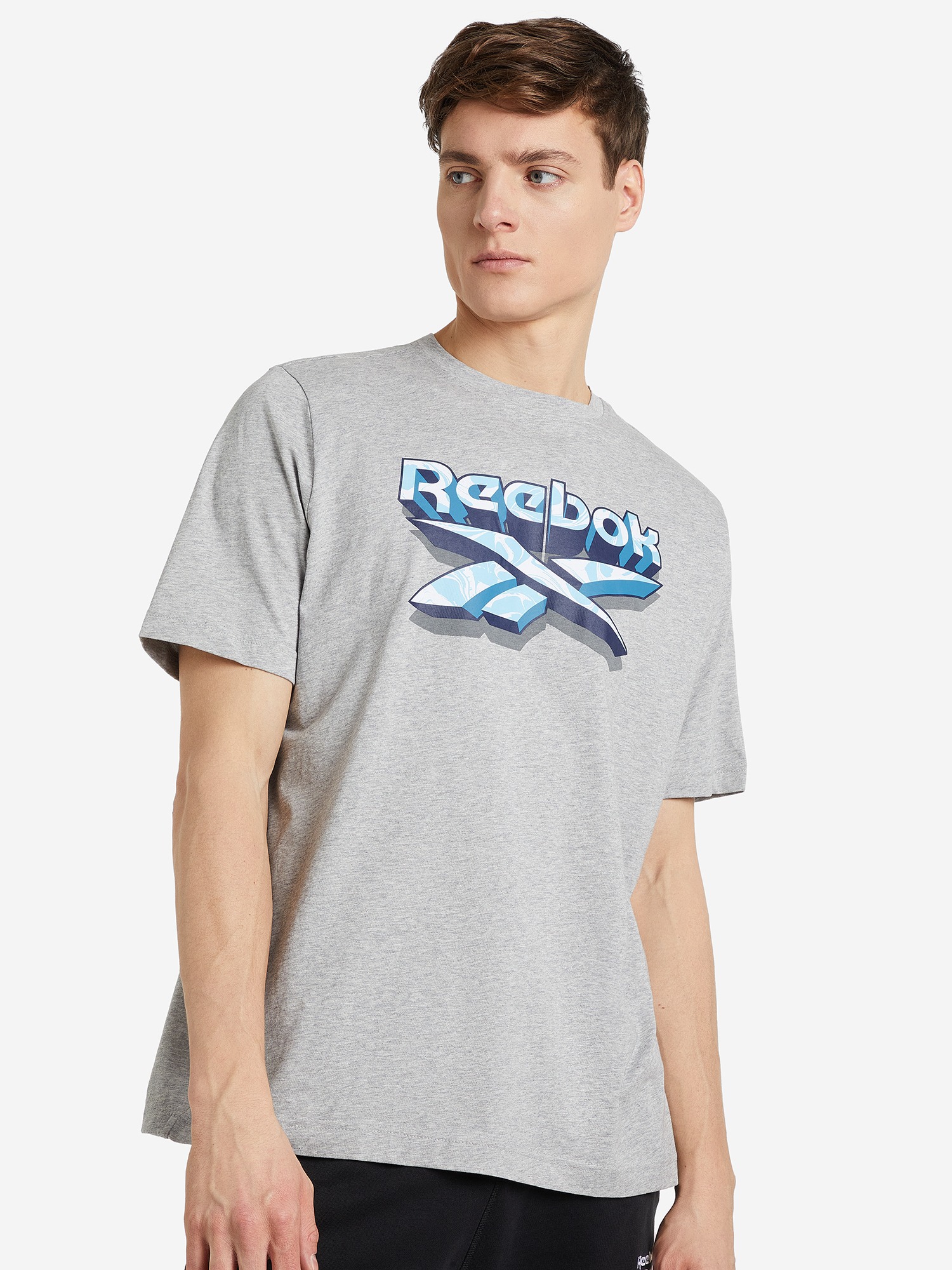 

Футболка мужская Reebok GS 3D STACKED VECTOR SS серая S, Серый, GS 3D STACKED VECTOR SS