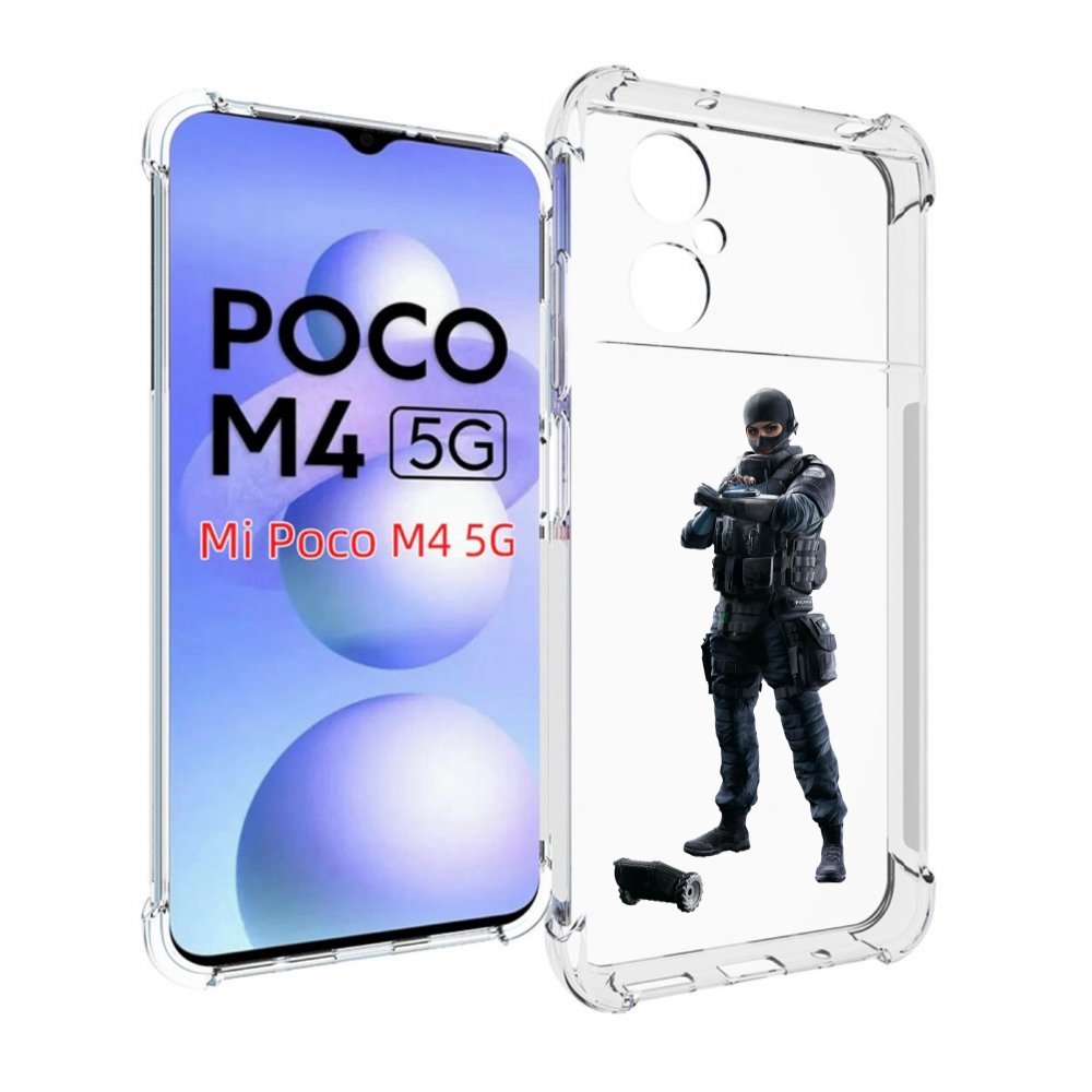 

Чехол Mypads Tom-Clancy'S-Rainbow-Six-1 Для Poco M4 5G, Прозрачный, Tocco