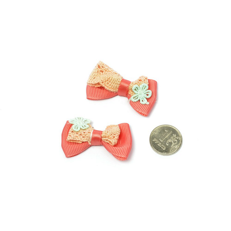 

Бантики пришивные Magic Hobby 1 цвет, 1 упаковка, 2 шт, арт. MG.YZ 17, Красный;бежевый