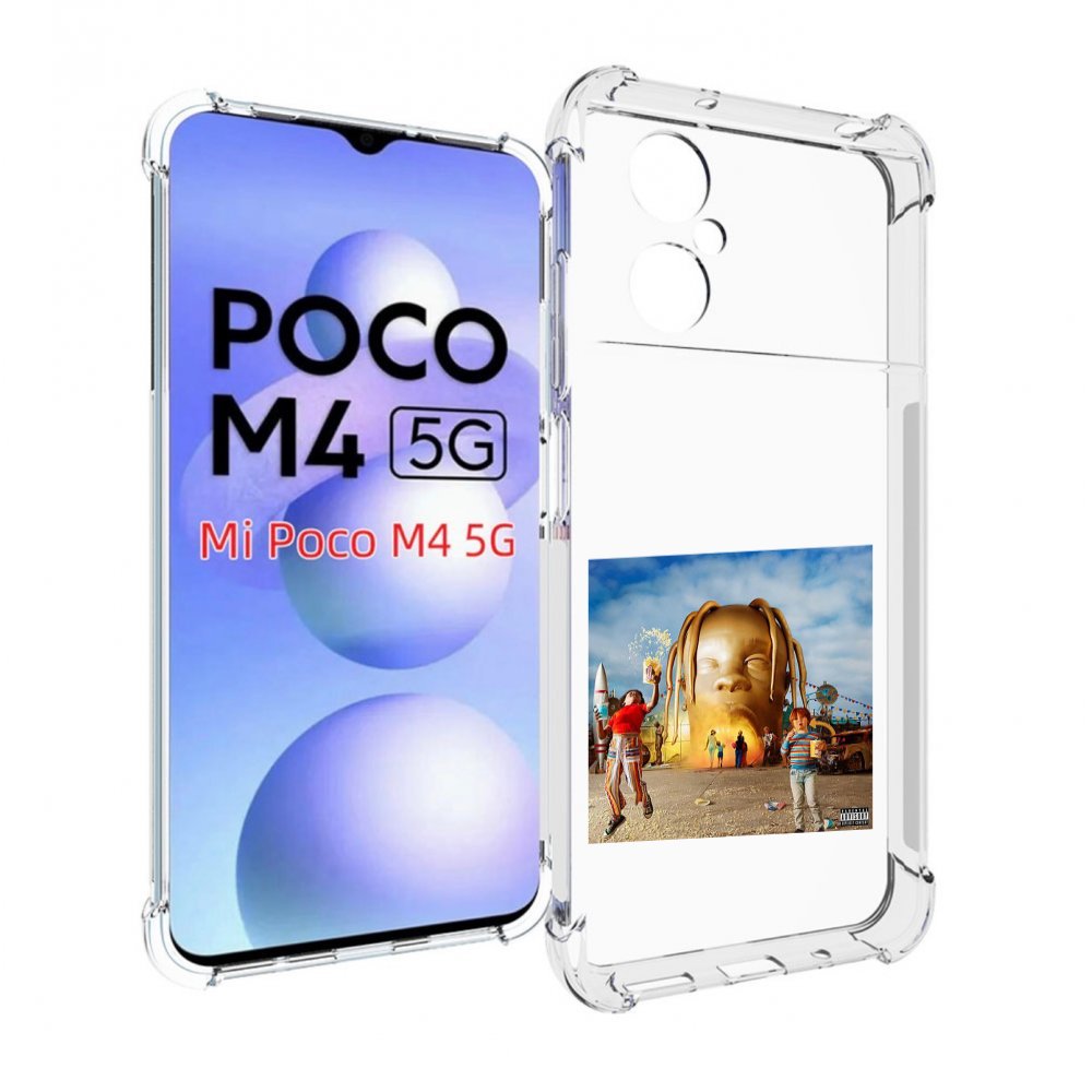 

Чехол MyPads Travis Scott - Astroworld для Xiaomi Poco M4 5G, Прозрачный, Tocco