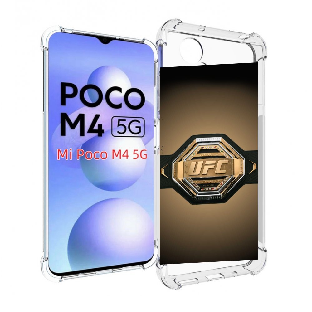 

Чехол MyPads UFC единоборства мужской для Xiaomi Poco M4 5G, Прозрачный, Tocco
