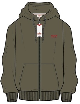 Толстовка мужская Lee cooper Sweatshirt зеленая S 5384₽