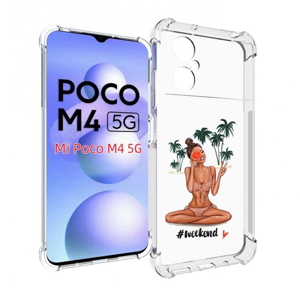

Чехол MyPads Weekend для Xiaomi Poco M4 5G, Прозрачный, Tocco
