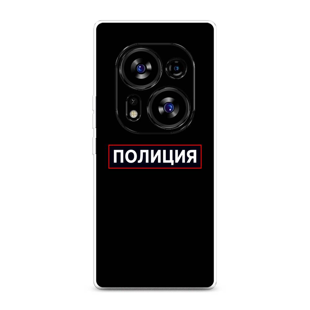 

Чехол Awog на Tecno Phantom X2"Police logo", Черный;белый;красный, 303350-5