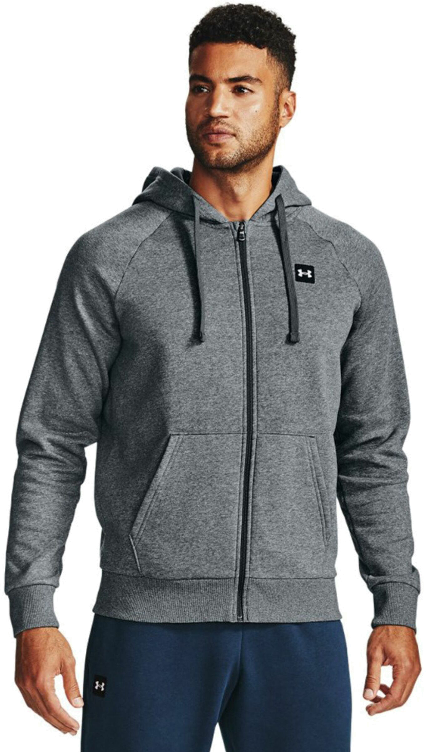 

Толстовка мужская Under Armour Rival Fleece Full Zip Hoodie серая 4XLT, Rival Fleece Full Zip Hoodie