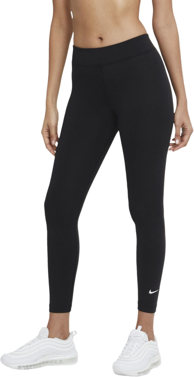 Спортивные леггинсы женские Nike W Sportswear Essential 7/8 Mid-Rise Leggings черные L