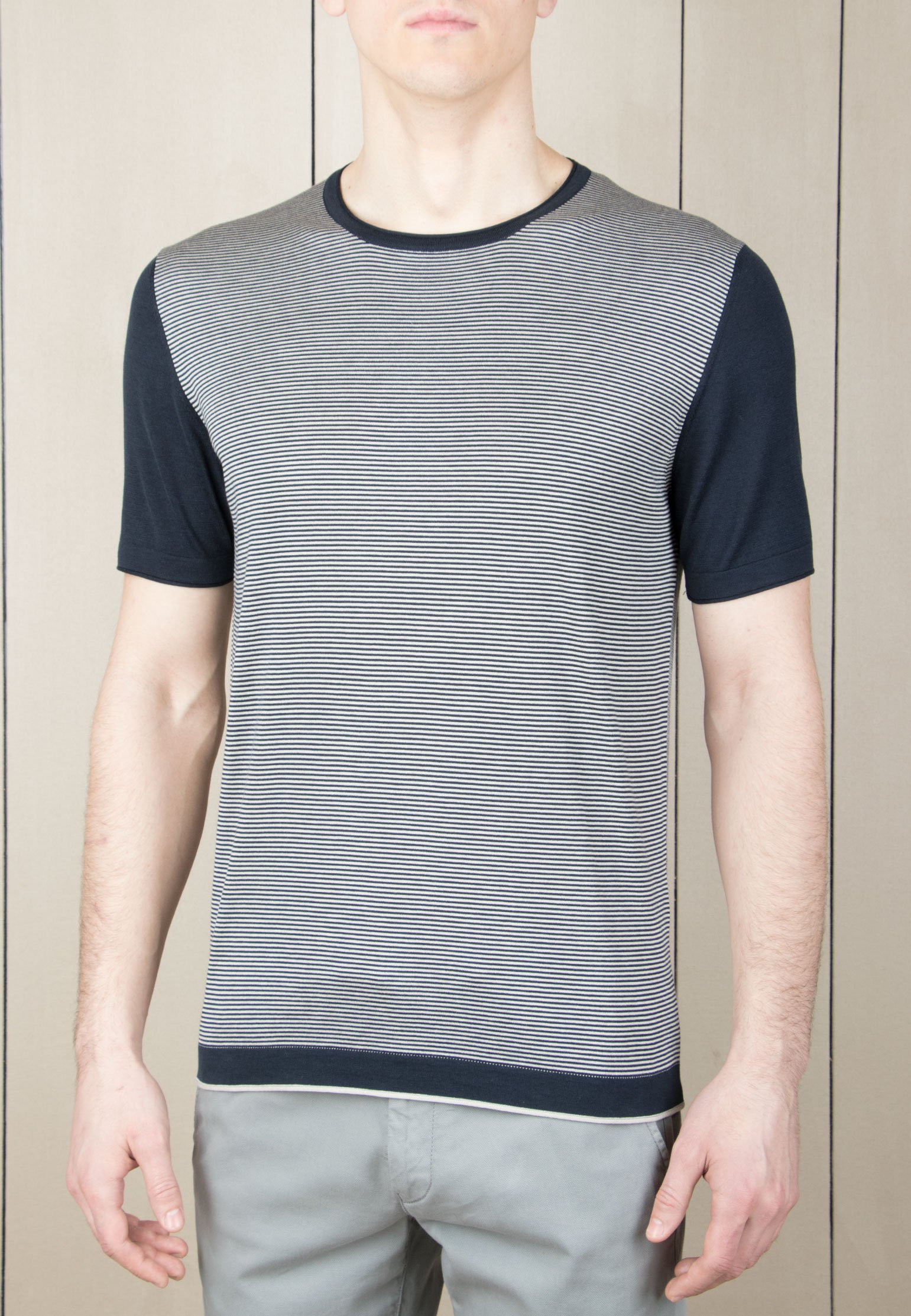 

Футболка мужская Corneliani 108424 синяя 56 IT, 108424
