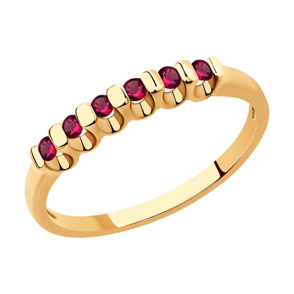 

Кольцо из красного золота с рубином р. 17 Diamant 51-210-01318-3, 51-210-01318-3