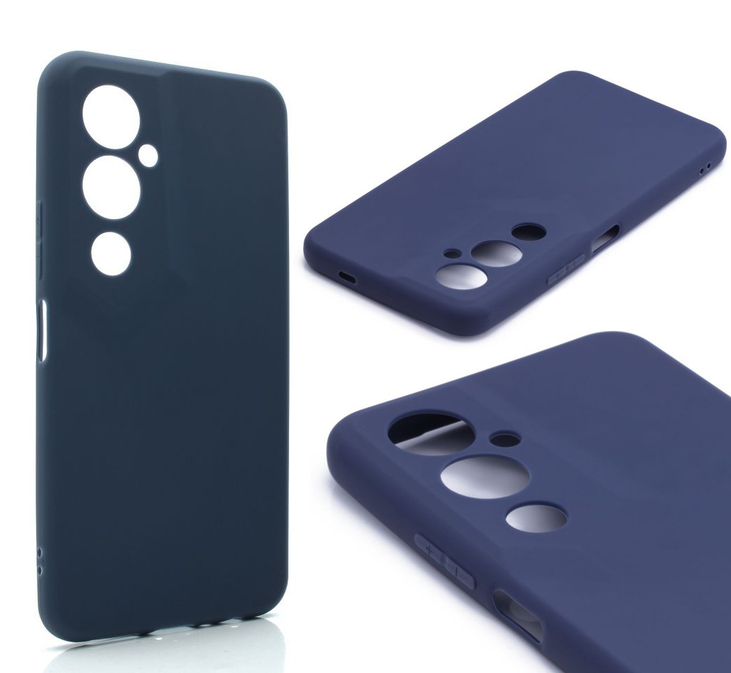 

Силиконовый чехол TPU Case матовый для Tecno Pova 4 Pro темно-синий