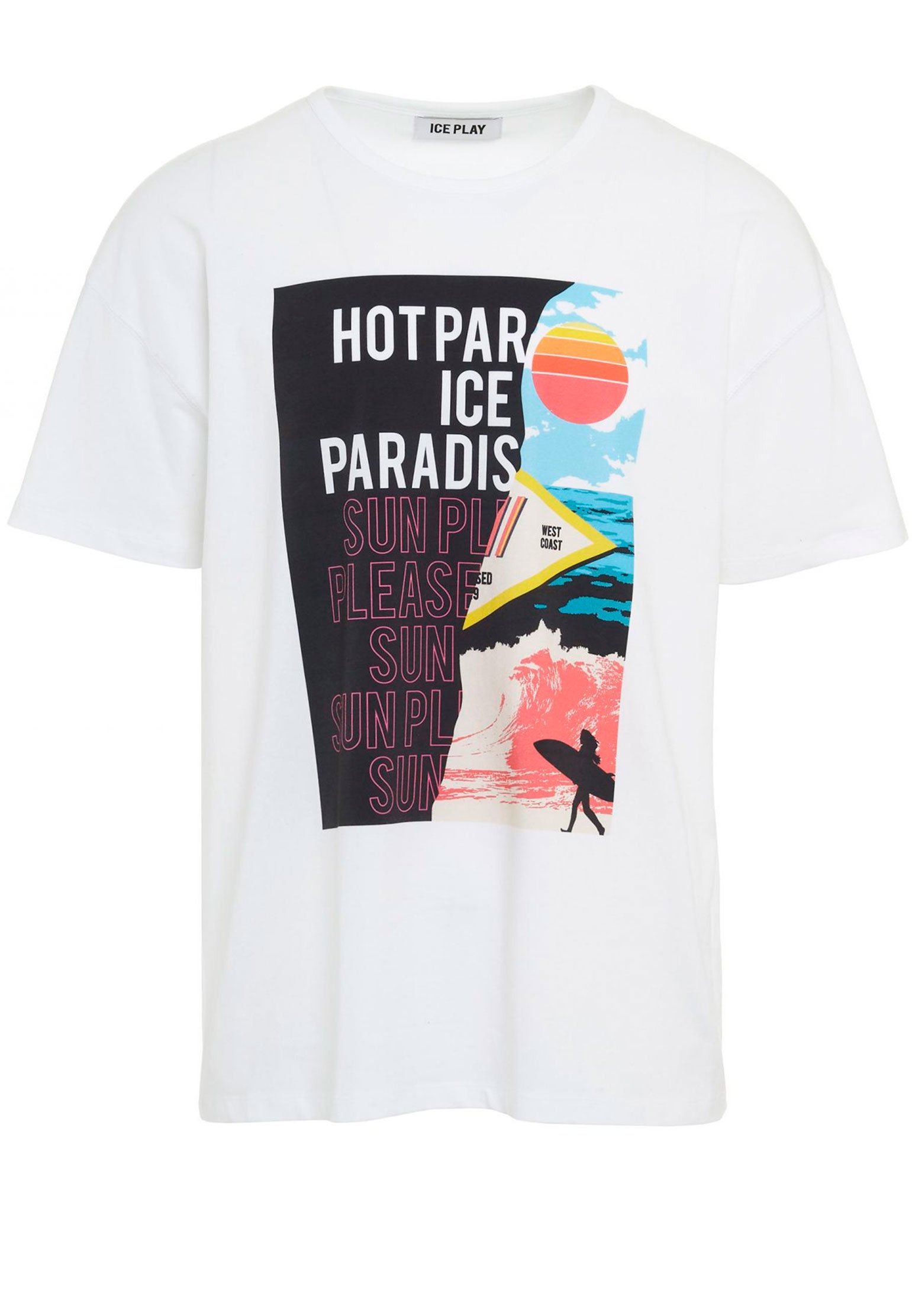 

Футболка мужская ICE Play 109141 белая L, 109141