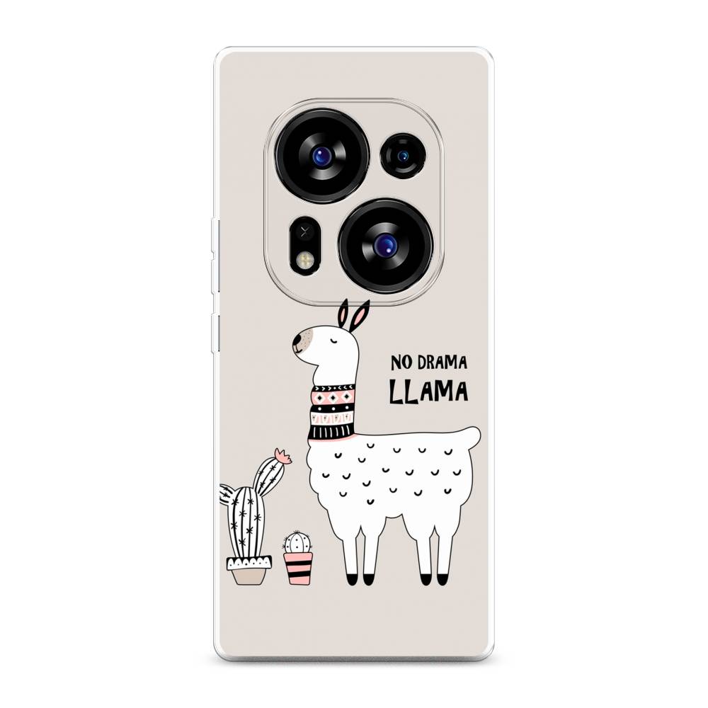 

Чехол Awog на Tecno Phantom X2"No drama LLama", Бежевый;серый;белый, 303350-2