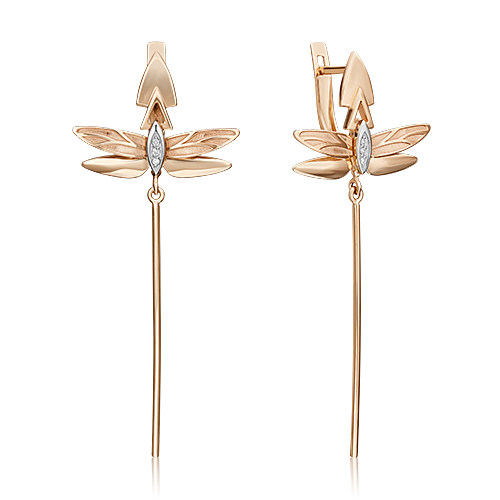 

Серьги подвески из золота с бриллиантом PLATINA jewelry 02-4811-00-101-1111_0, 02-4811-00-101-1111_0
