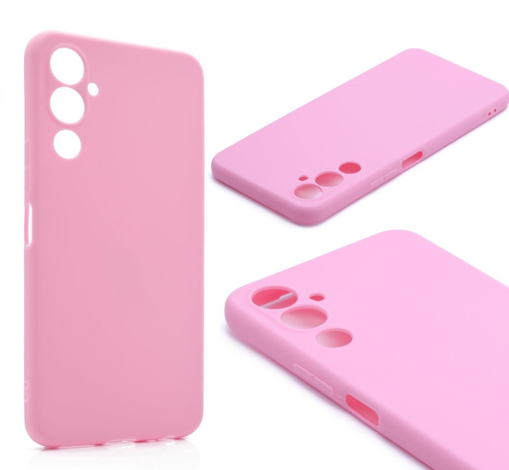 фото Силиконовый чехол tpu case матовый для tecno pova 4 розовый