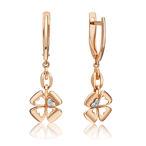 

Серьги подвески из золота с бриллиантом PLATINA jewelry 02-4819-00-101-1111_0, 02-4819-00-101-1111_0